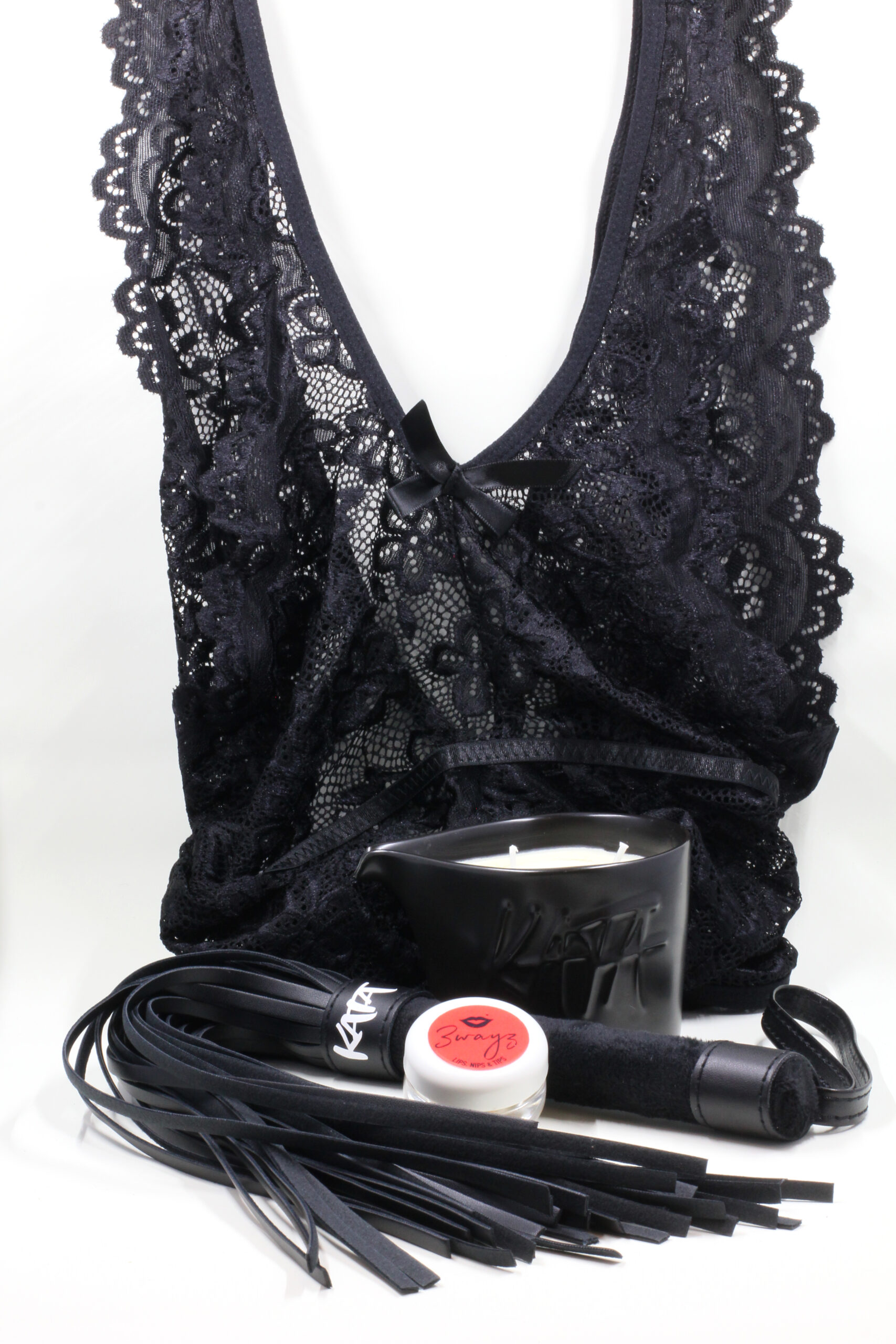 Birthday/Anniversary Gift Package with black negligee